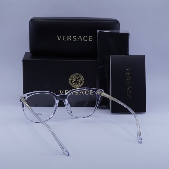 Versace VE3242A 148 Cat Eye Eyeglasses – Crystal 54mm - Picture 9 of 9